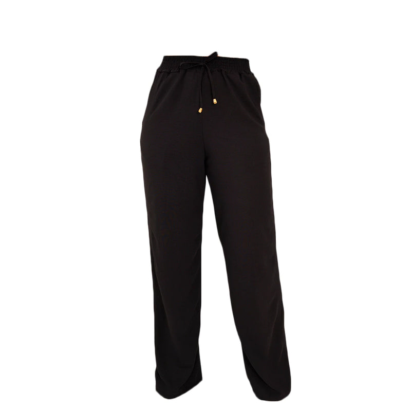 Calça Pantalona Feminina Cintura Alta Tendência Moda Envio Imediato